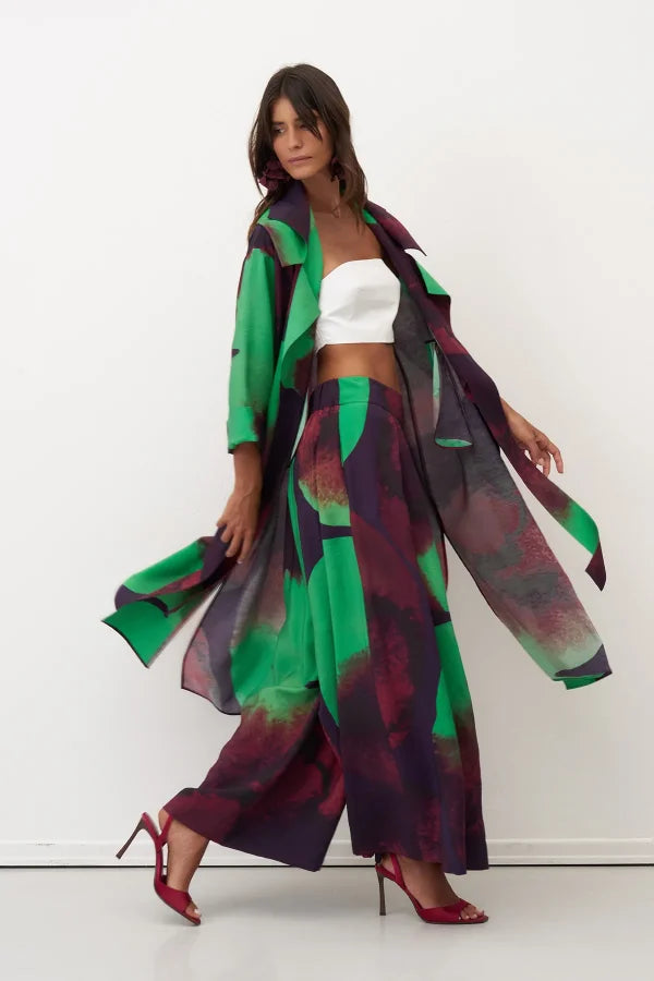 BIZE Ombre Print Coat