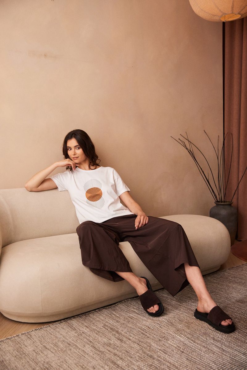 PERUZZI Circle Print Top