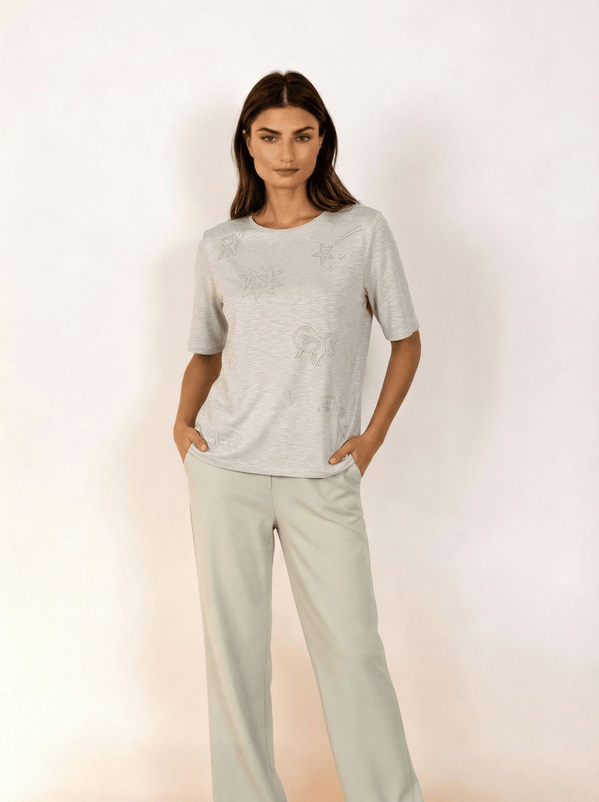 Barabara Lebek Detail T-Shirt