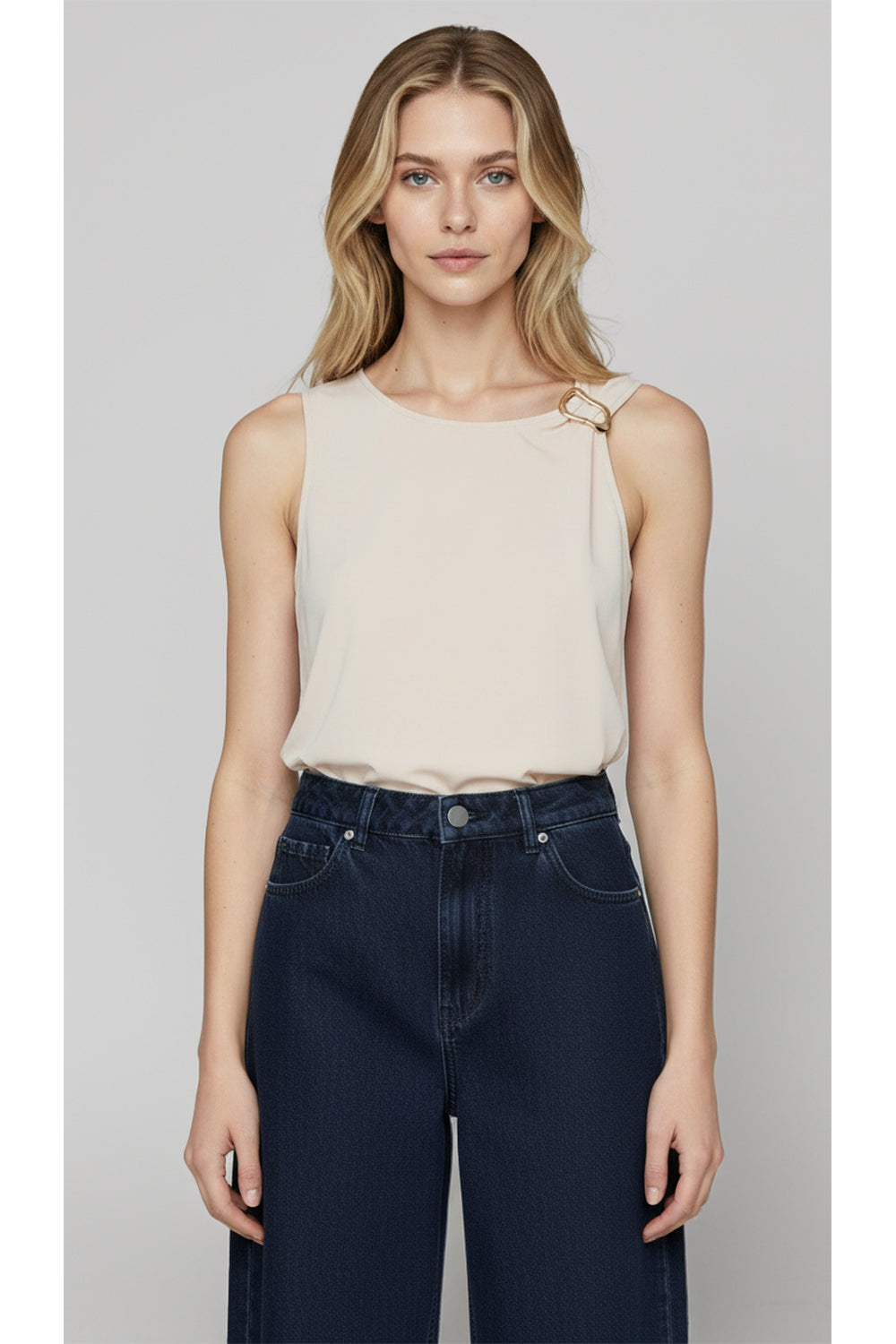 Kartner Gold Detail Top