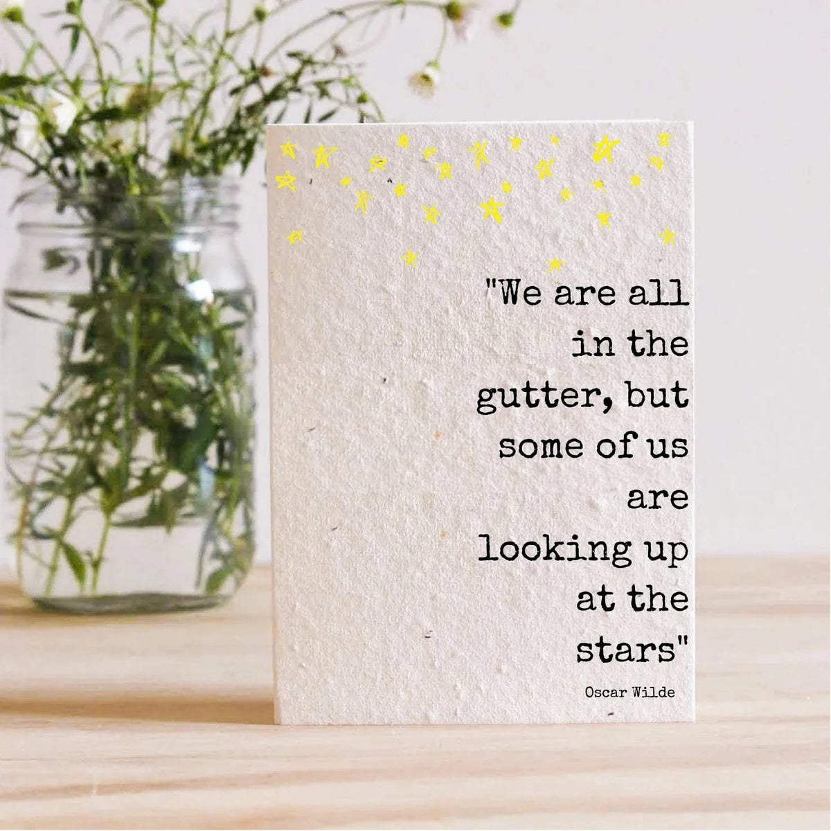 Oscar Wilde Plantable Seed Card