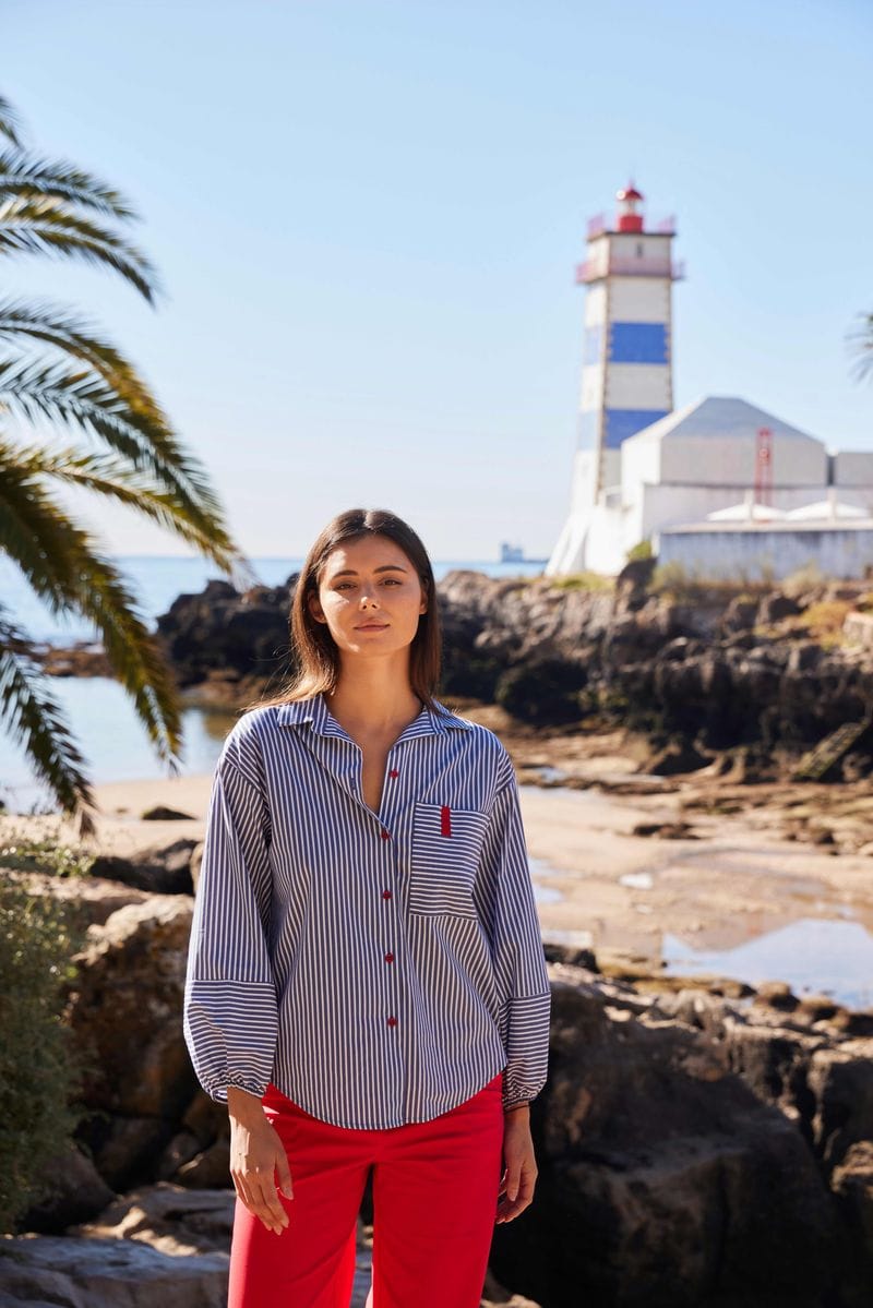 PERUZZI Contrast Blouse