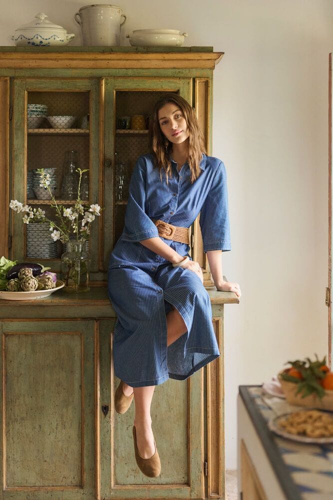 CREAM Denim Shirt Dress