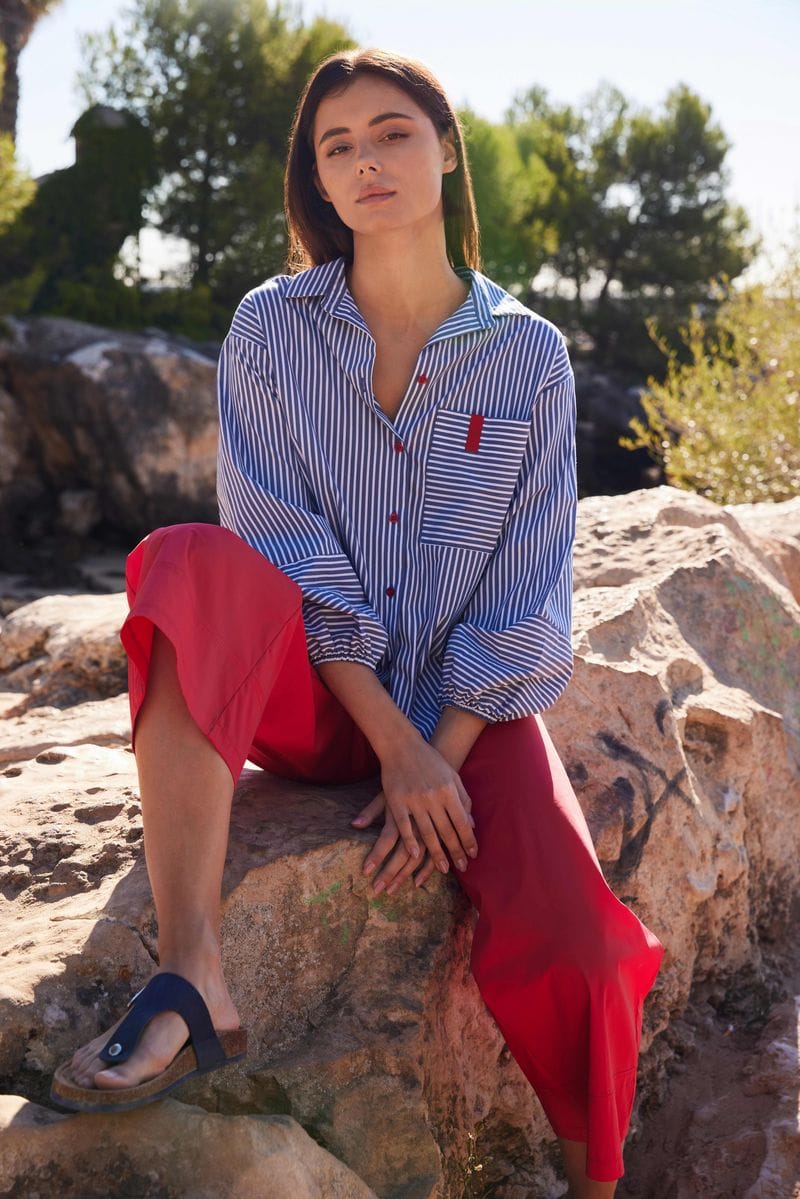 PERUZZI Contrast Blouse