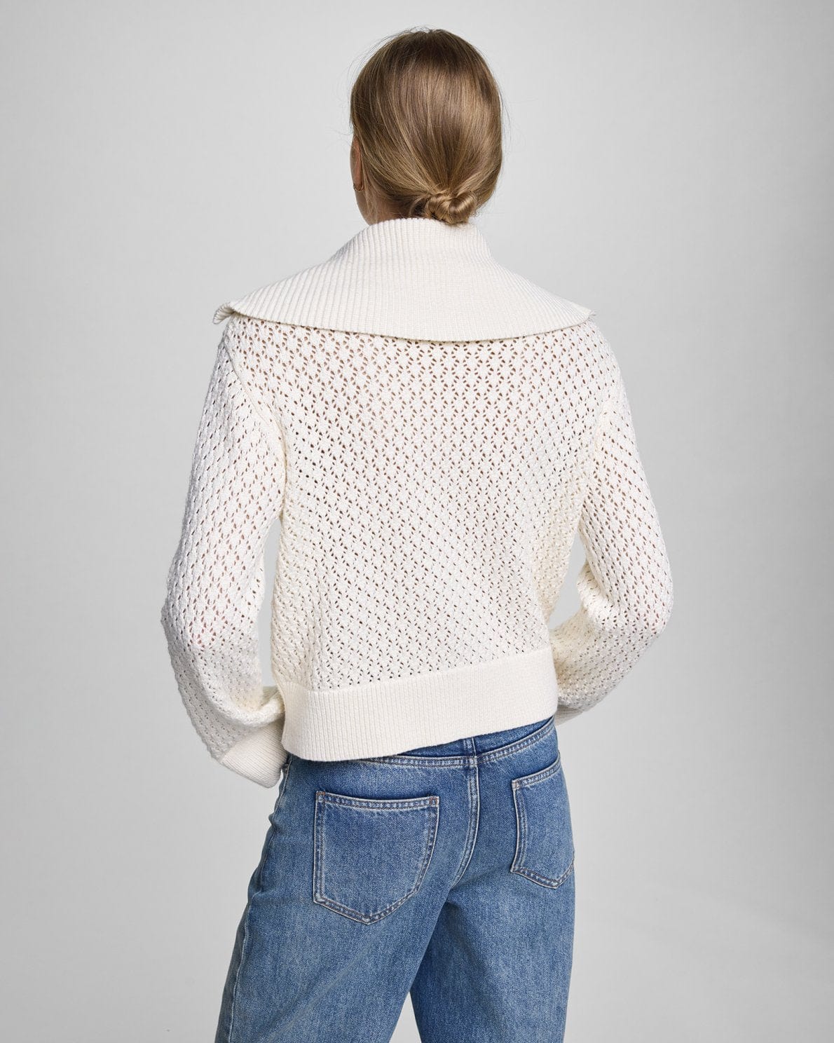MSCH Zip Up Crochet Knit
