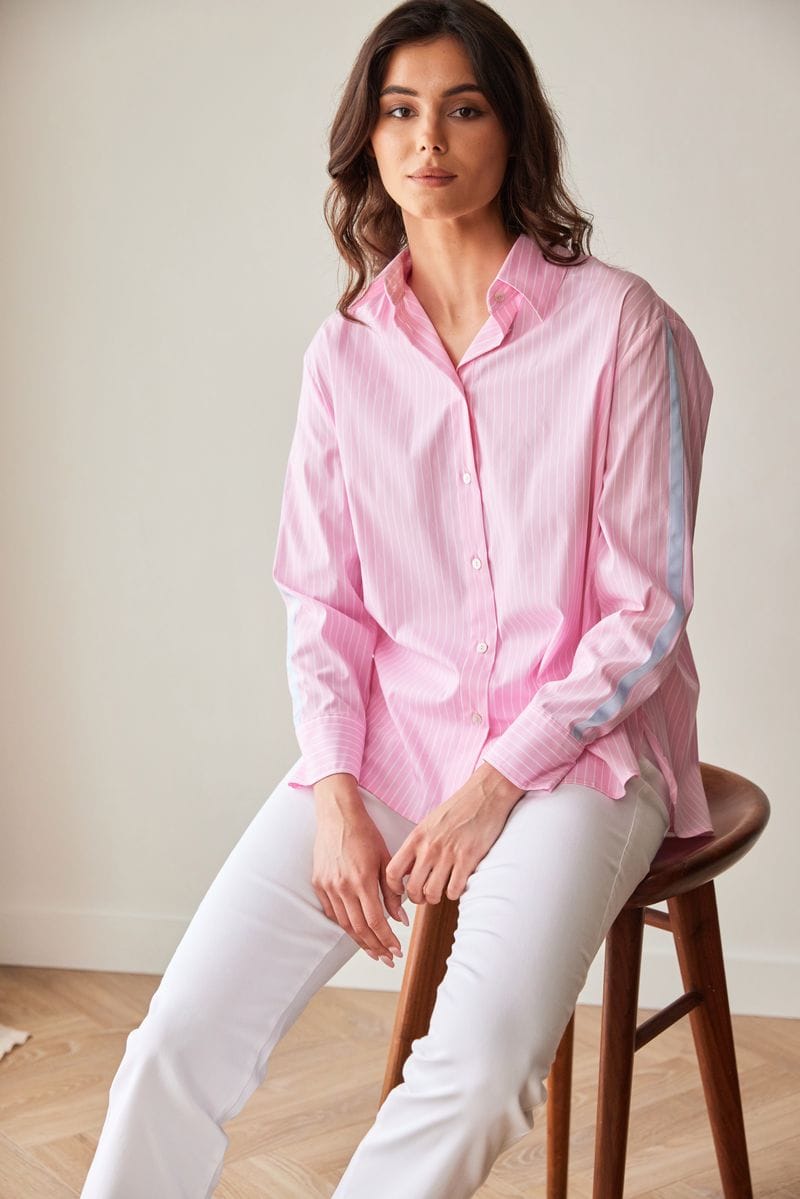 PERUZZI Contrast Stripe Shirt