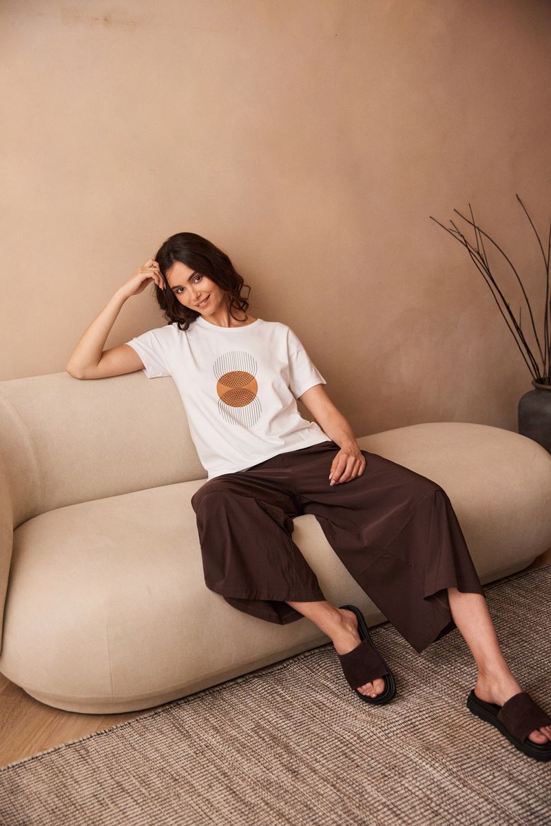 PERUZZI Circle Print Top
