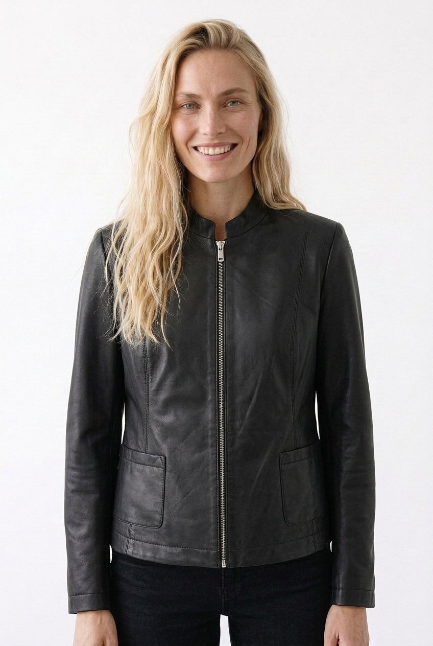 Barbara Lebek Pleather Jacket