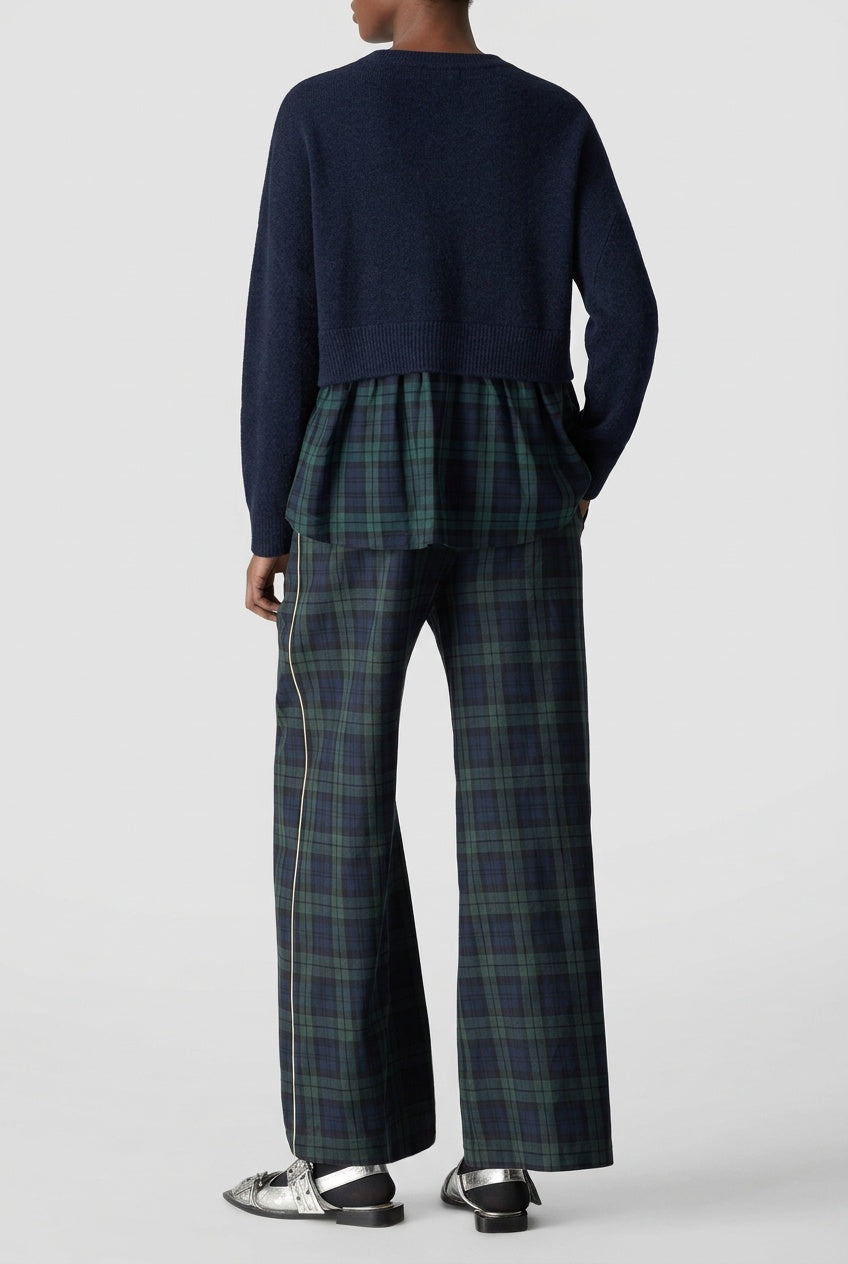 LE COMTE Tartan Knit