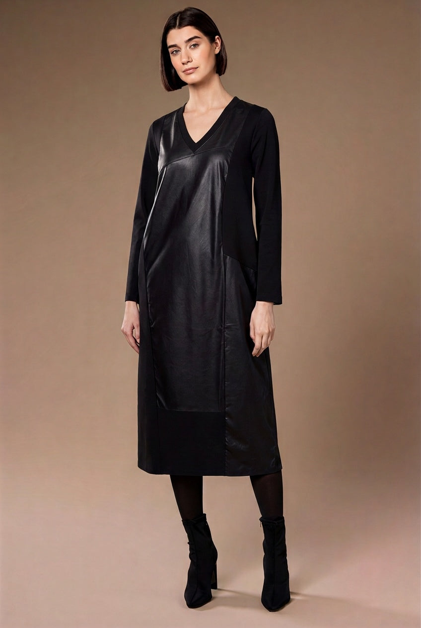 Peruzzi Faux Leather Dress