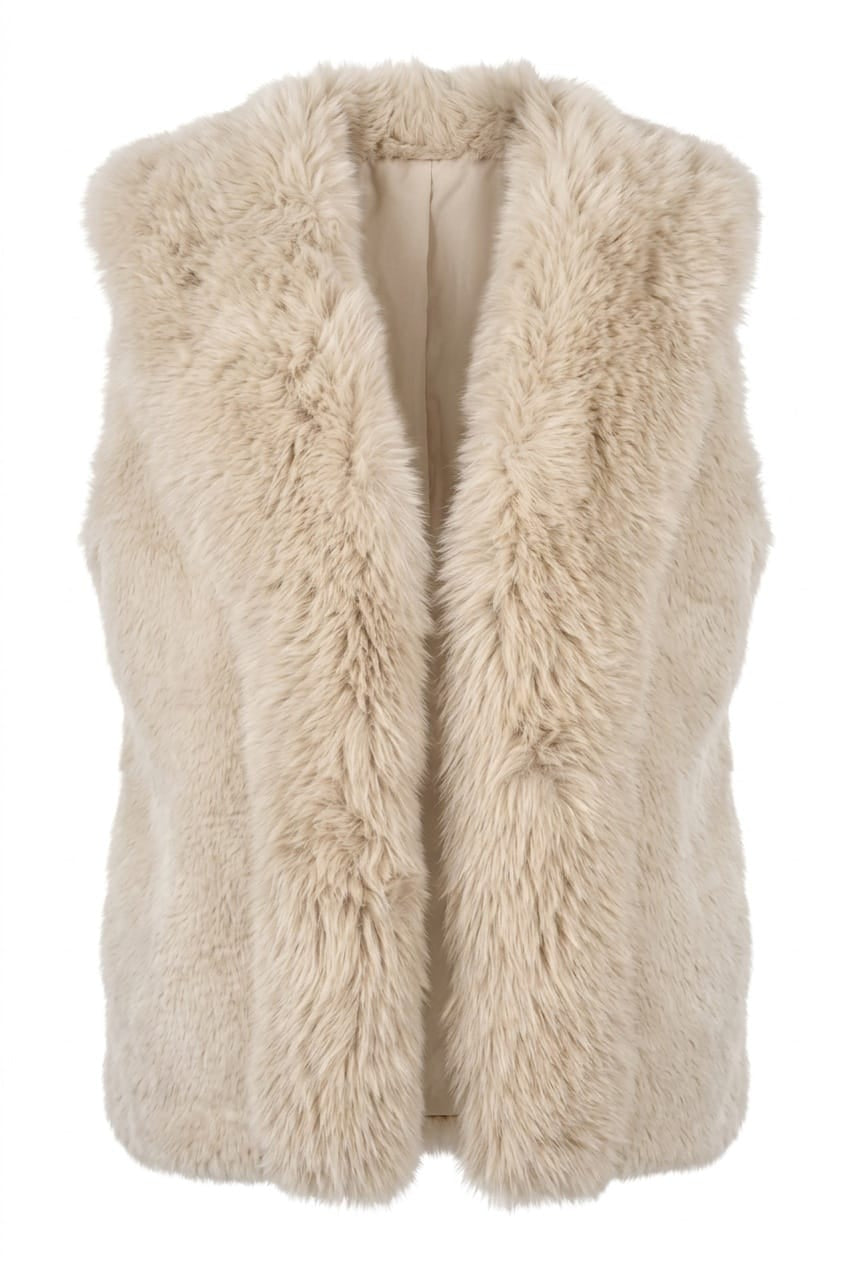 Kartner Faux Fur Knit Gilet