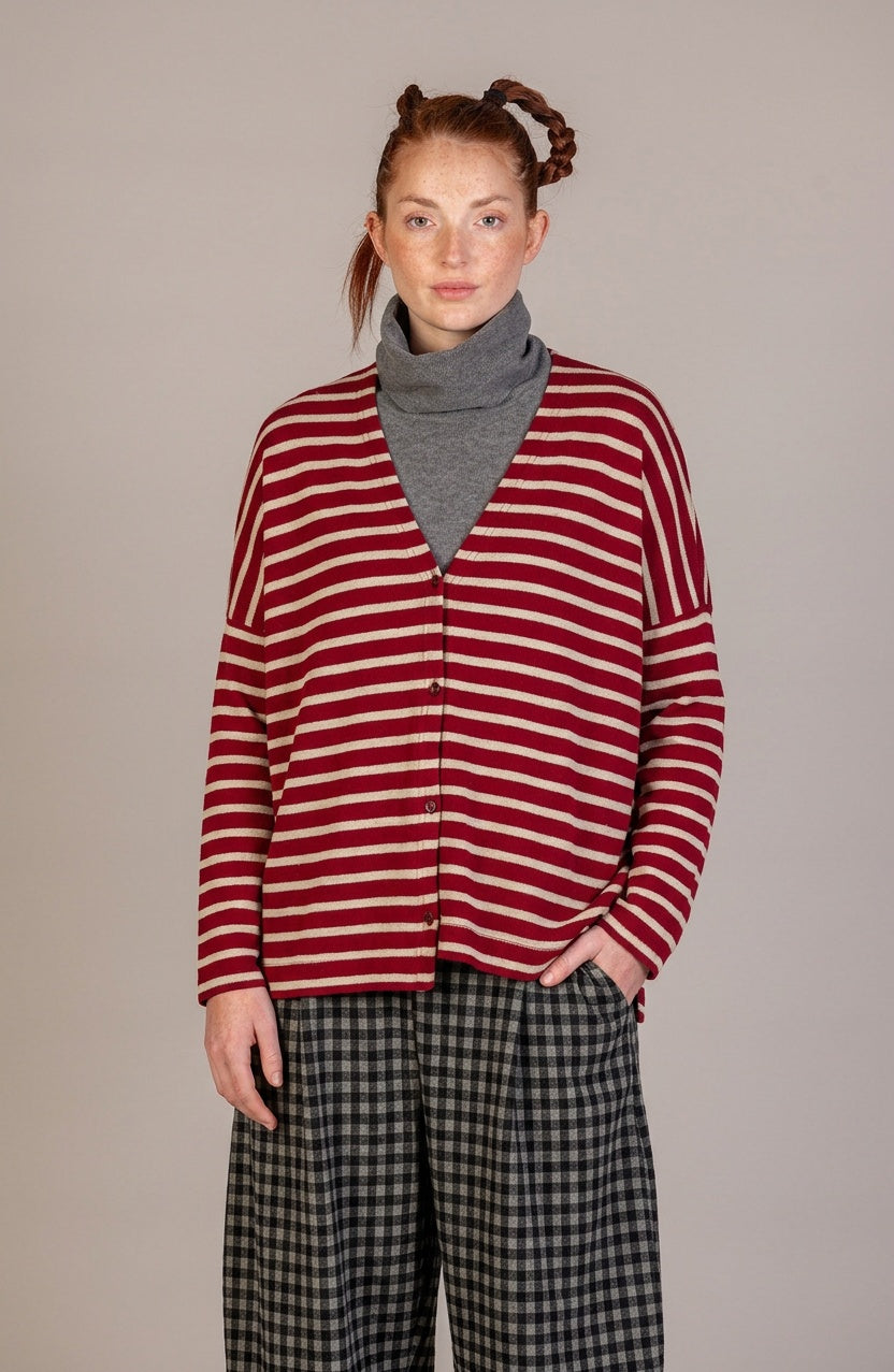 MAMA B Fleece Button Cardigan