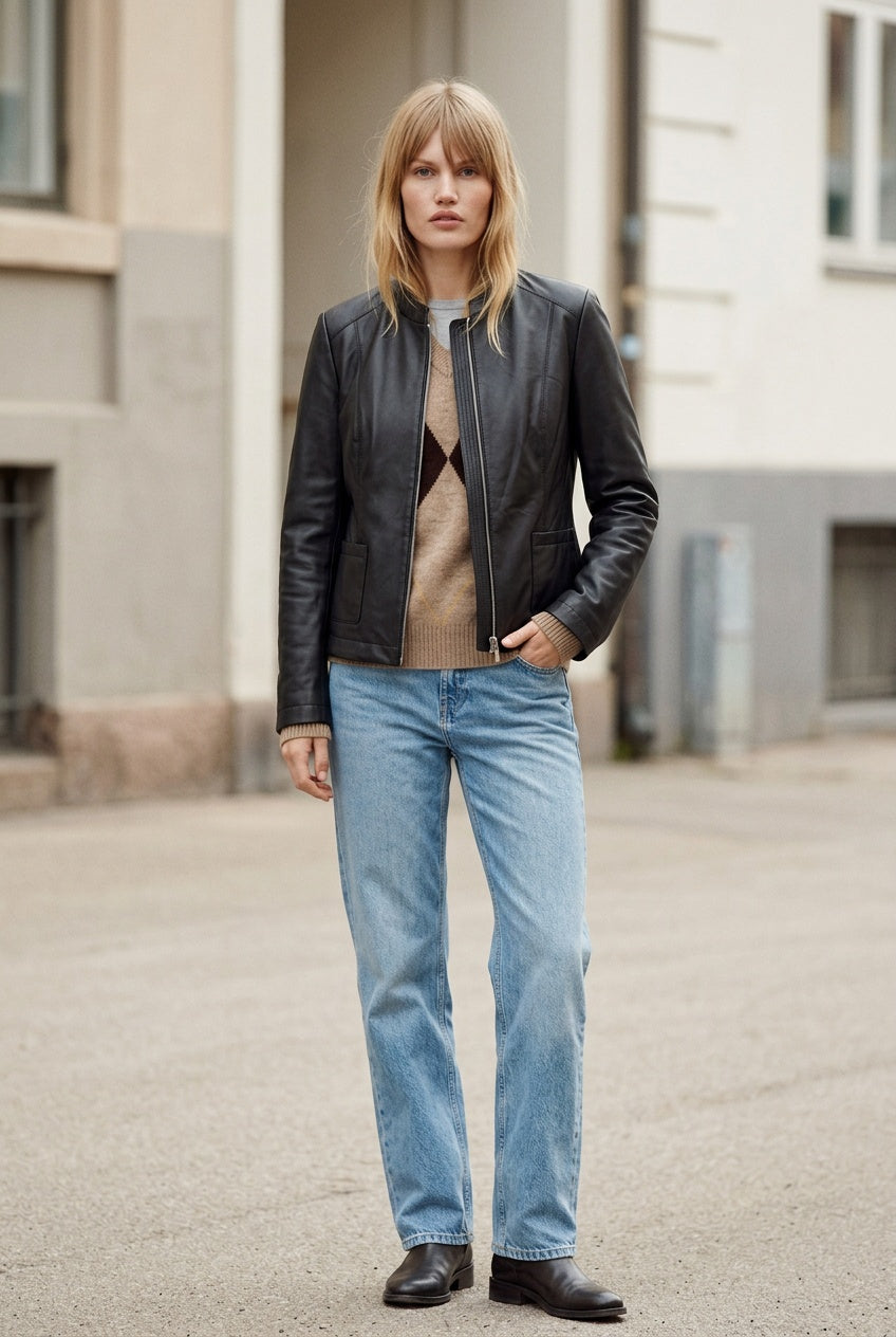 Barbara Lebek Pleather Jacket