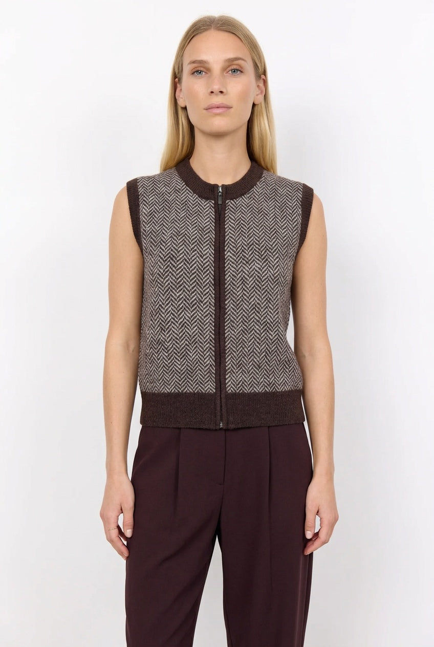 Soyaconcept Print Zip Knit