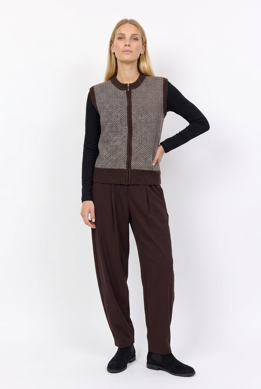 Soyaconcept Print Zip Knit