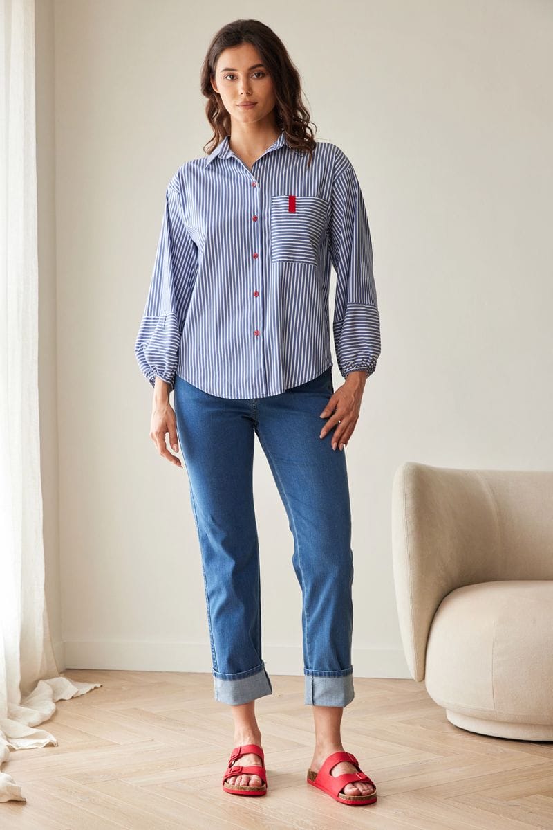 PERUZZI Contrast Blouse