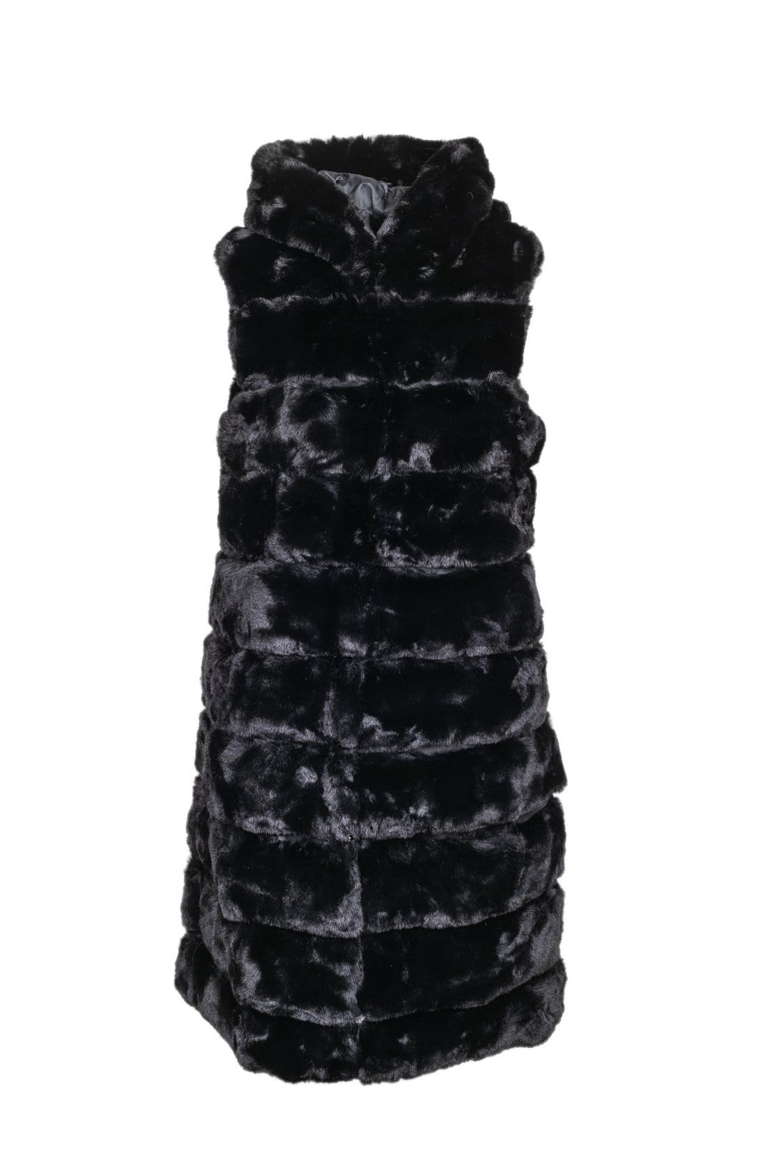 Hooded Faux Fur Gilet