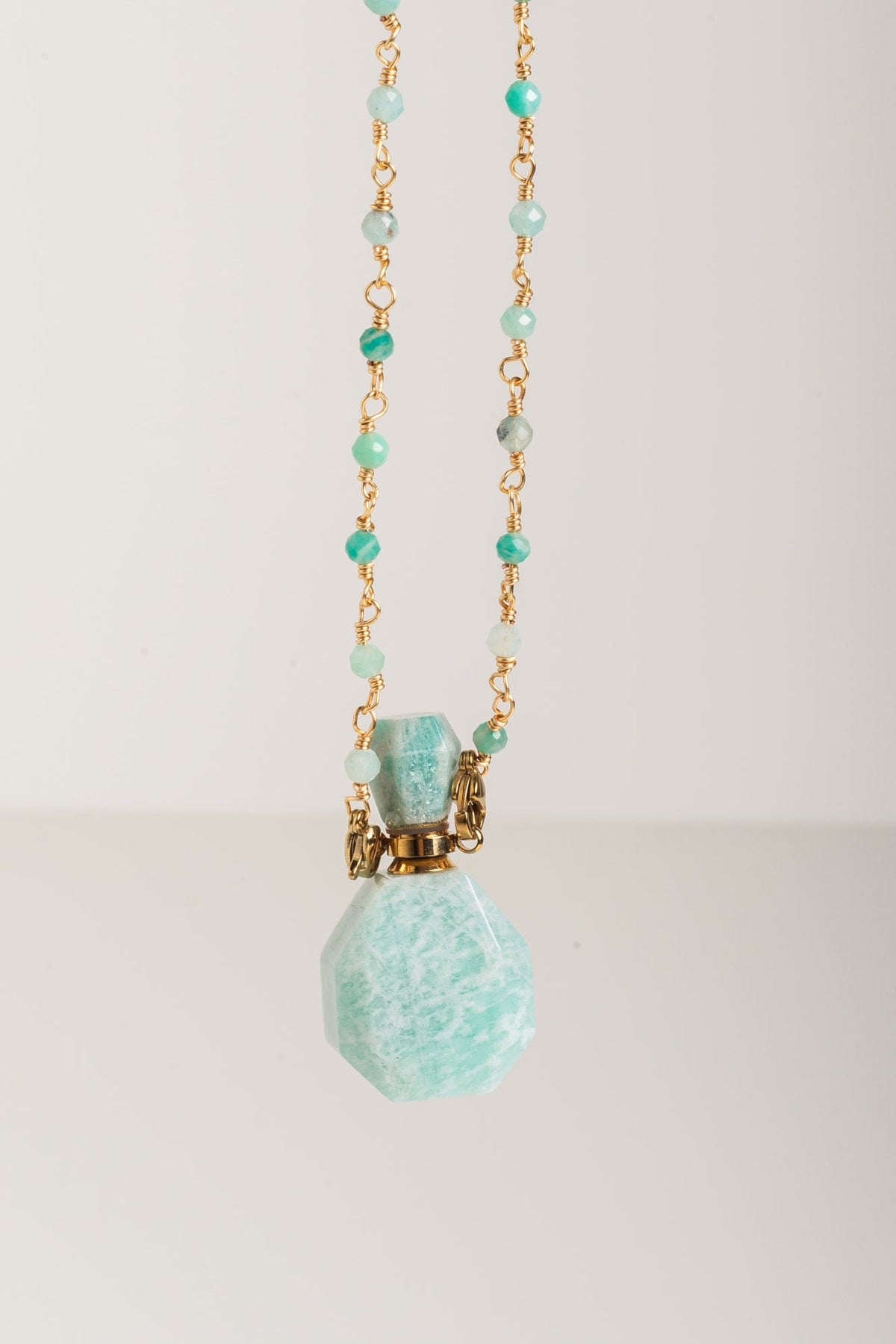 Sea Green Gold Necklace