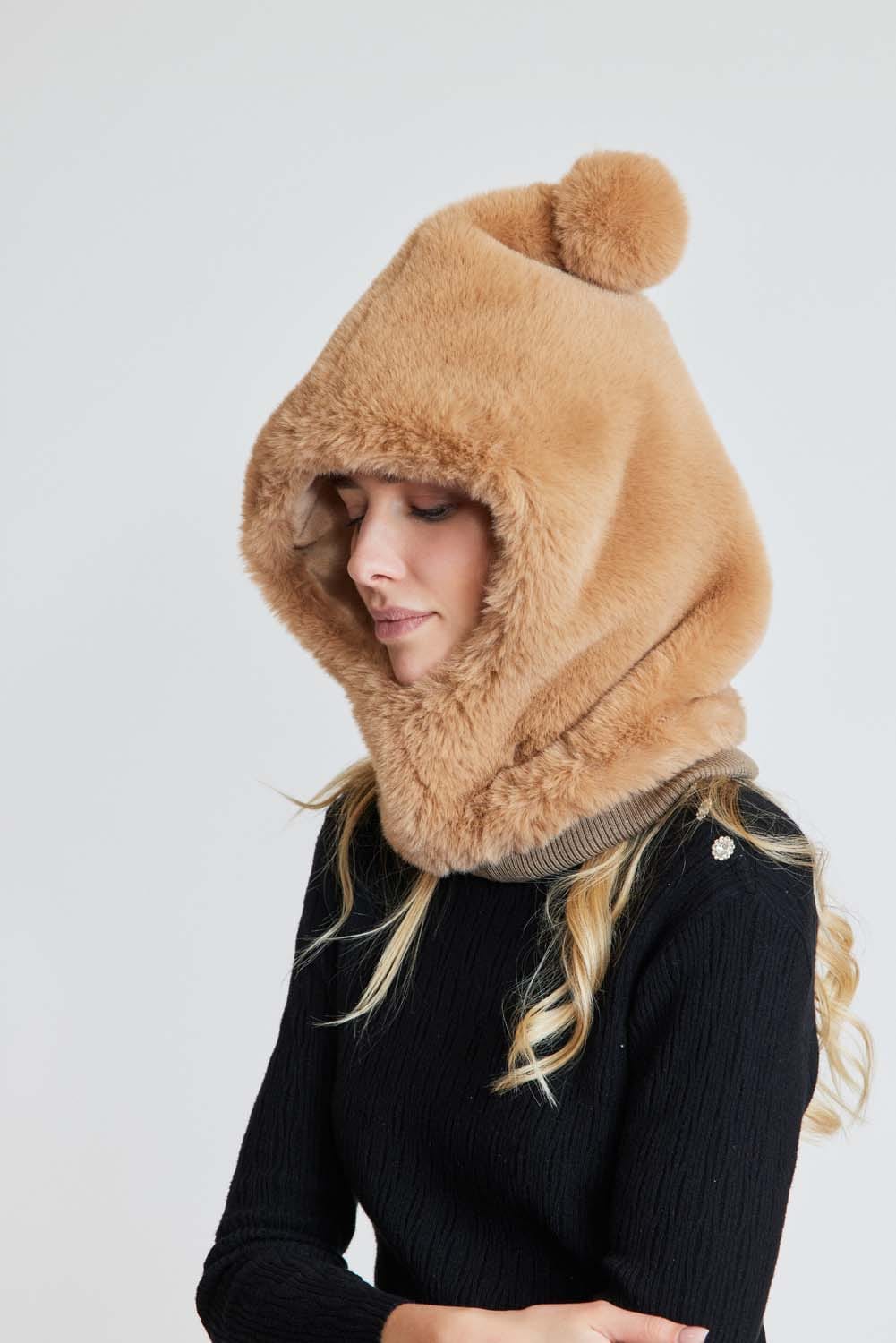 Derhy Fur Hooded Snood