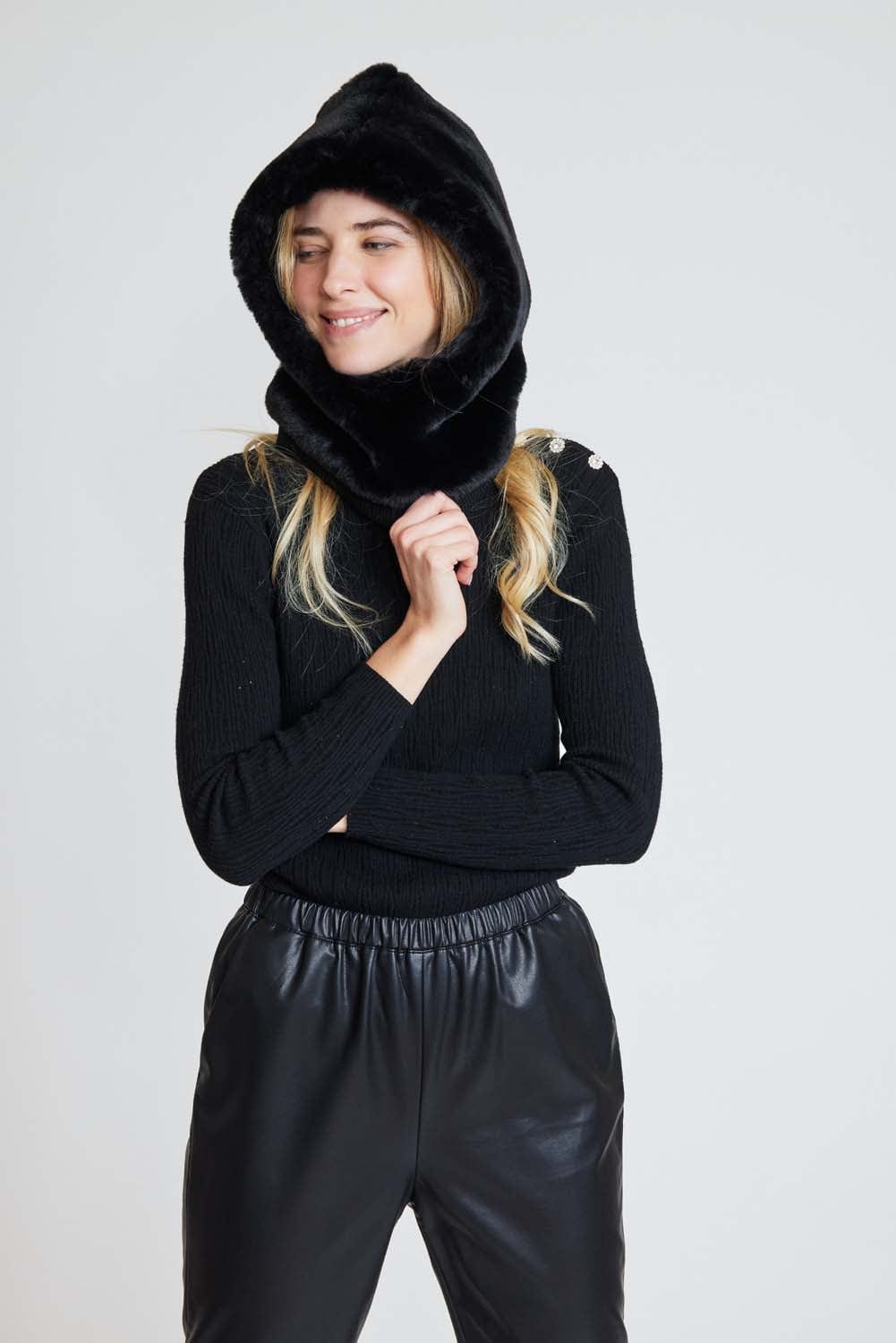 Derhy Fur Hooded Snood