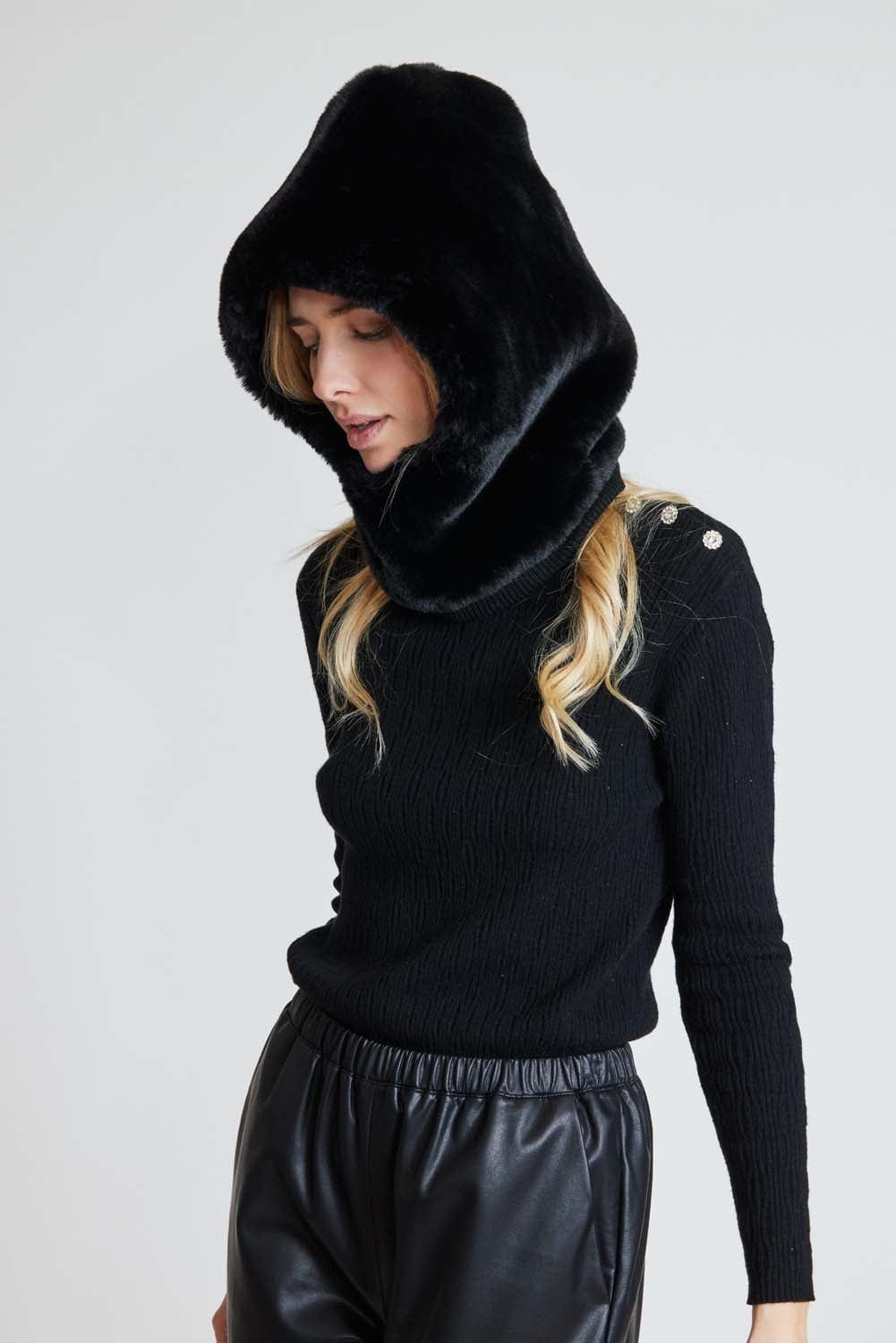 Derhy Fur Hooded Snood
