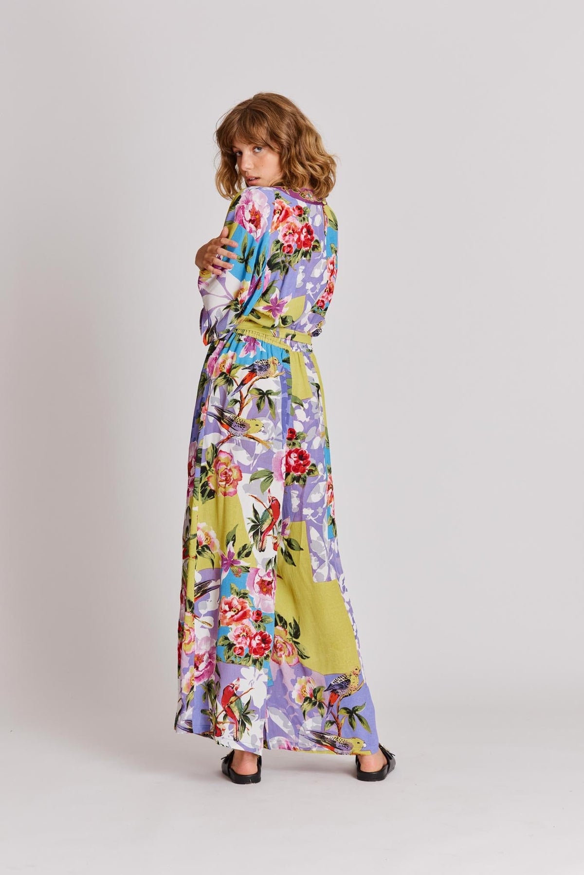 Derhy Floral Patchwork Jumpsuit