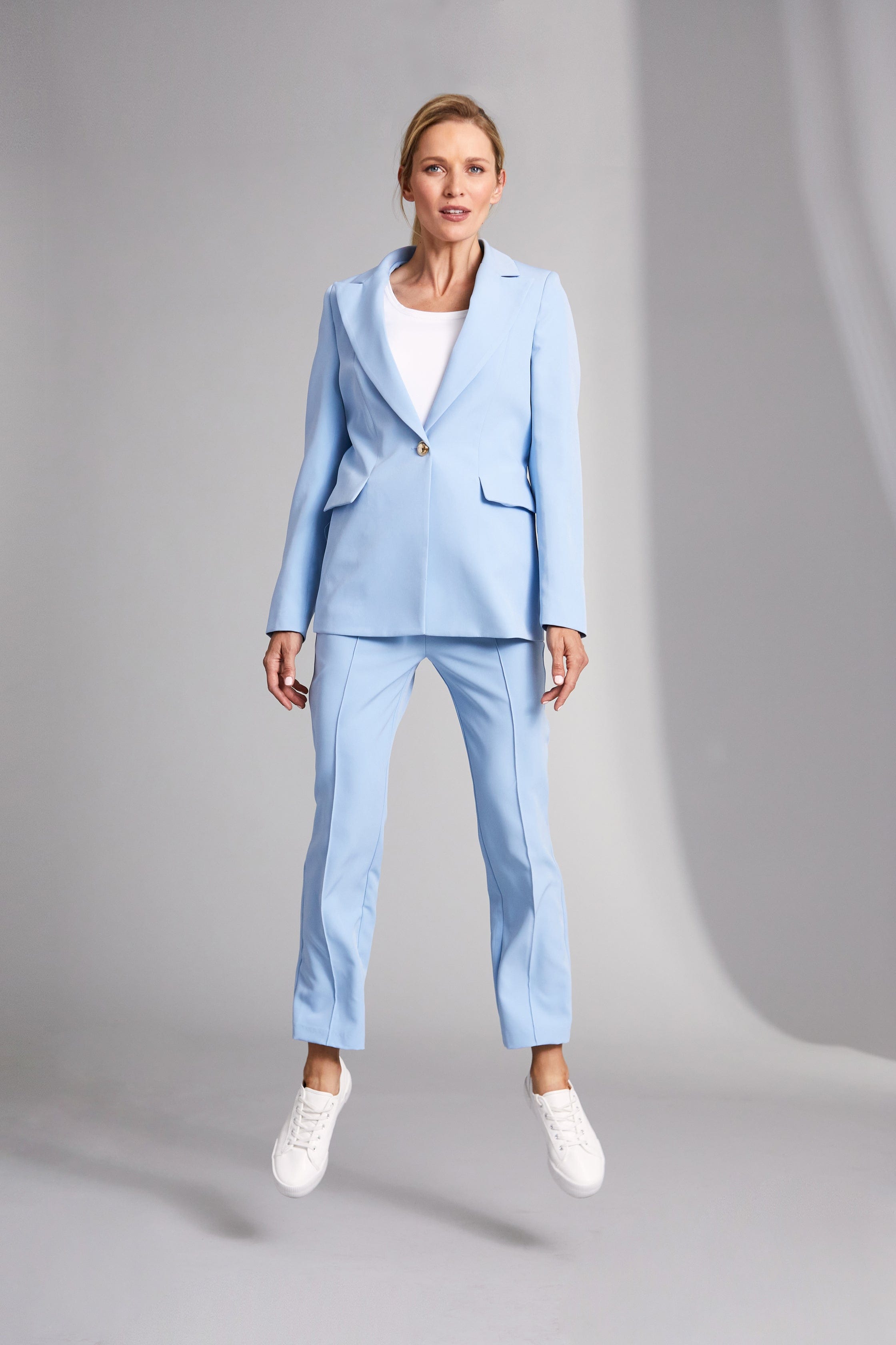 Light blue on sale pant suit womens