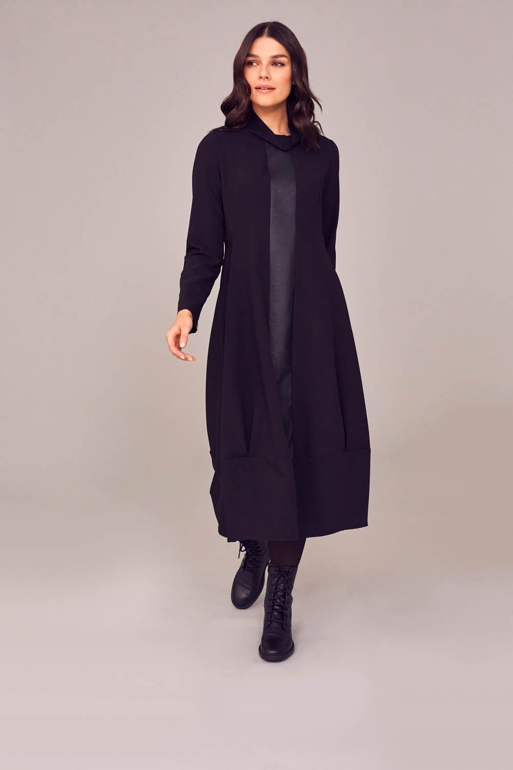 PERUZZI Cowl Neck Dress