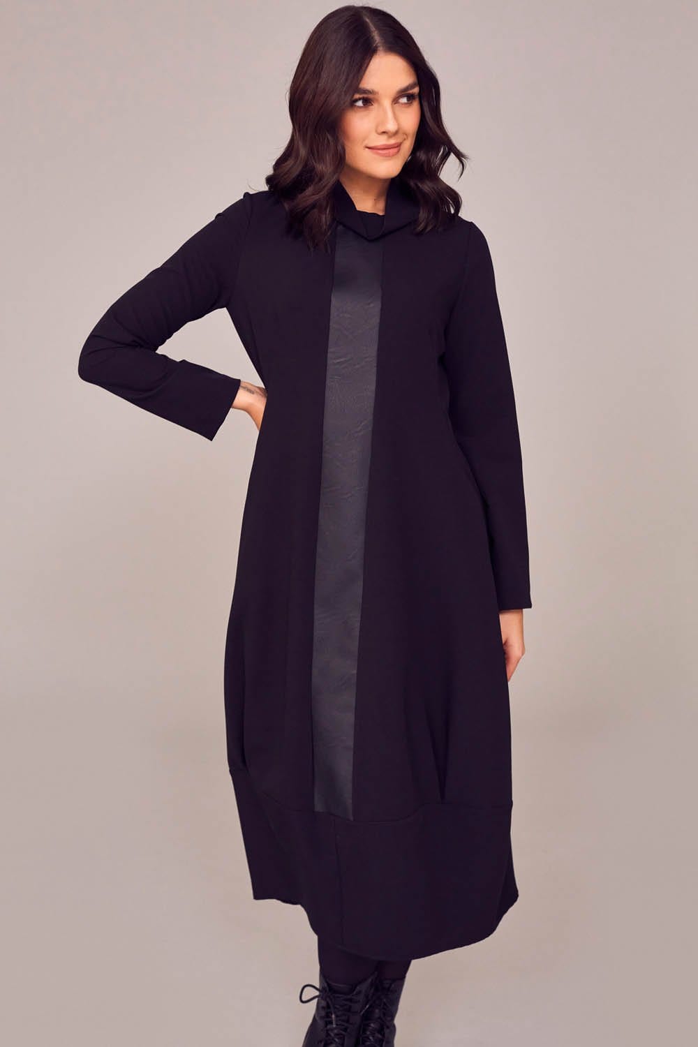 PERUZZI Cowl Neck Dress